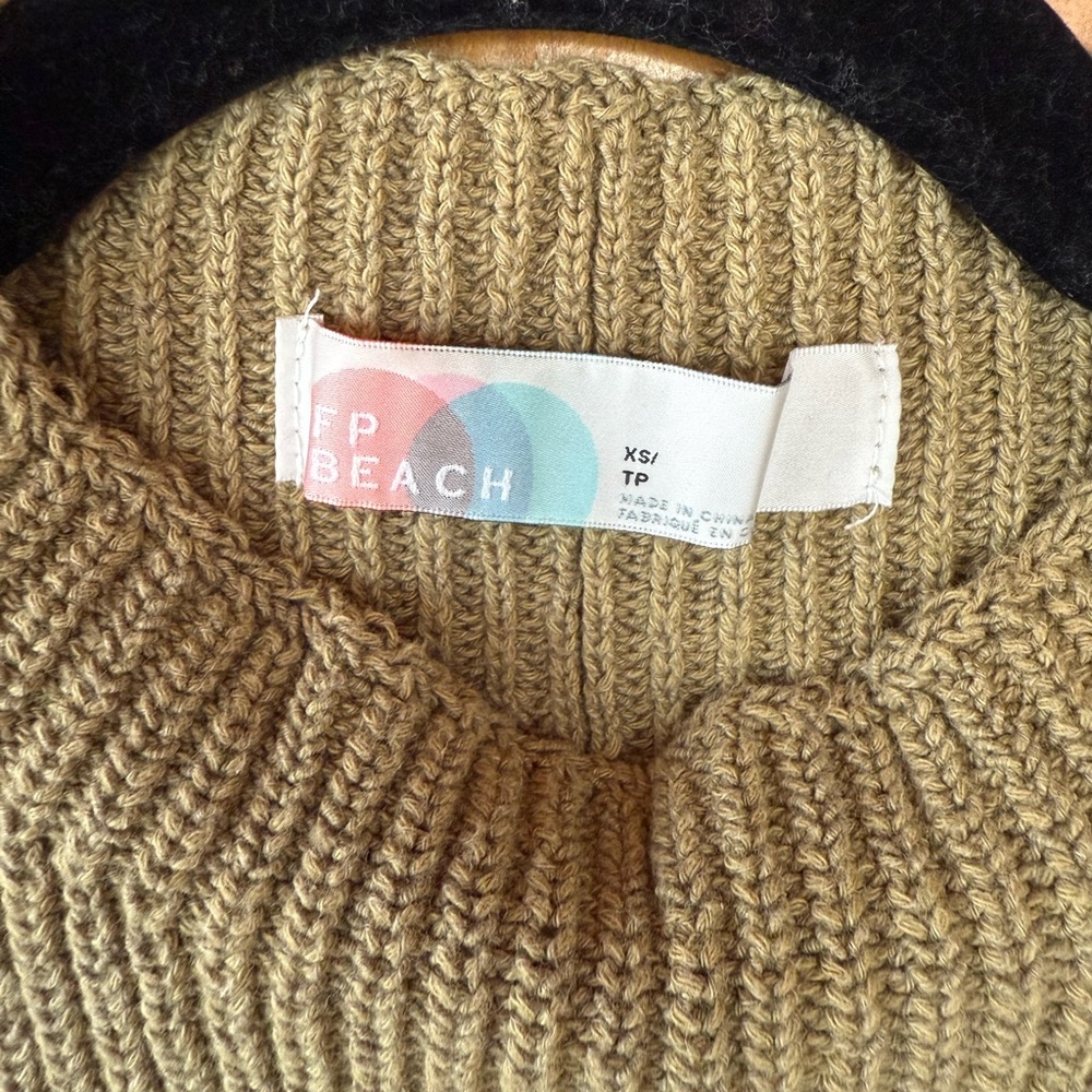 Free People Tan Knit Pants
